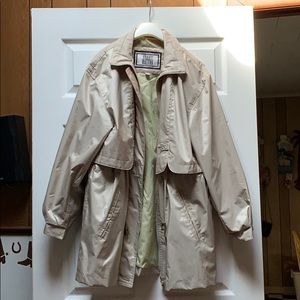 Fleet Street Gold Shimmer Oversized Vintage Coat